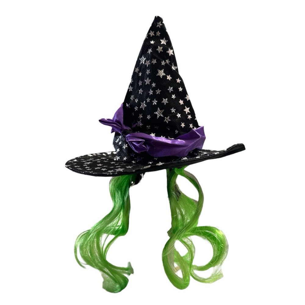 Black and Purple Witch Hat for Dogs